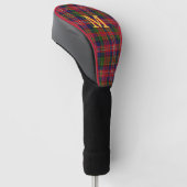 MacPherson Tartan Plaid Monogrammed Driver Hoesje Golfheadcover (Schuin)