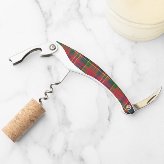 MacPherson Tartan Pset Cork Screw Kurkentrekker (Voorkant)