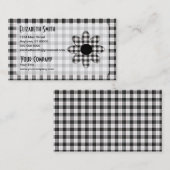 Macpherson Tartan Pset Daisy Visitekaartje (Voorkant / Achterkant)