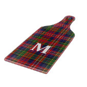 MacPherson Tartan Schotlandse Plaid Monogram Kusse Snijplank (Hoek)