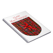 MacPherson Tartan Scottish Play Lion Rampant Notitieboek (Rechterzijde)