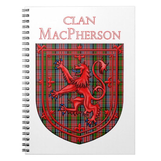 MacPherson Tartan Scottish Play Lion Rampant Notitieboek (Voorkant)