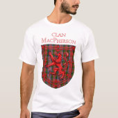 MacPherson Tartan Scottish Play Lion Rampant T-shirt (Voorkant)