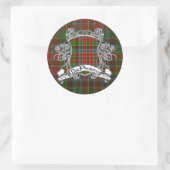 MacPherson Tartan Shield Ronde Sticker (Tas)