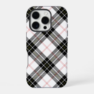 MacPherson tartan zwart wit ruit iPhone 16 Pro Hoesje