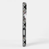 MacPherson tartan zwart wit ruit iPhone Hoesje (Rechterkant)