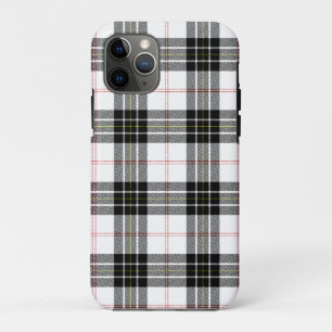 MacPherson tartan zwarte witte vlecht Case-Mate iPhone Case