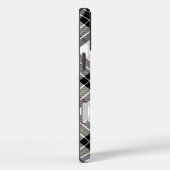 MacPherson tartan zwarte witte vlecht Case-Mate iPhone Case (Achterkant / Rechts)