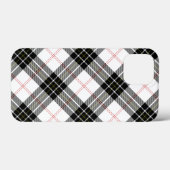 MacPherson tartan zwarte witte vlecht Case-Mate iPhone Case (Achterkant (horizontaal))