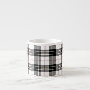 MacPherson tartan zwarte witte vlecht Espresso Kop