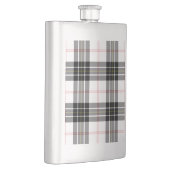MacPherson tartan zwarte witte vlecht Heupfles (Rechts)