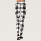 MacPherson tartan zwarte witte vlecht Leggings (Achterkant)