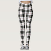MacPherson tartan zwarte witte vlecht Leggings