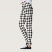 MacPherson tartan zwarte witte vlecht Leggings (Links)