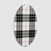 MacPherson tartan zwarte witte vlecht Ornament (voorkant)