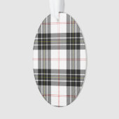 MacPherson tartan zwarte witte vlecht Ornament (voorkant)