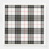 MacPherson tartan zwarte witte vlecht Servet (Voorkant)