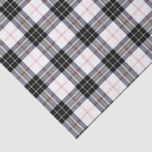MacPherson tartan zwarte witte vlecht Tissuepapier (Detail)