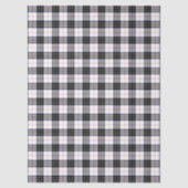 MacPherson tartan zwarte witte vlecht Tissuepapier (Voorkant)