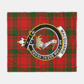 MacQuarrie Clan Schotse Plaid Fleece Deken (Voorkant (Horizontaal))