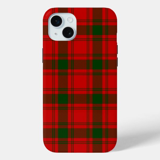 MacQuarrie tartan rode groene vlecht Case-Mate iPhone Case (Achterkant)