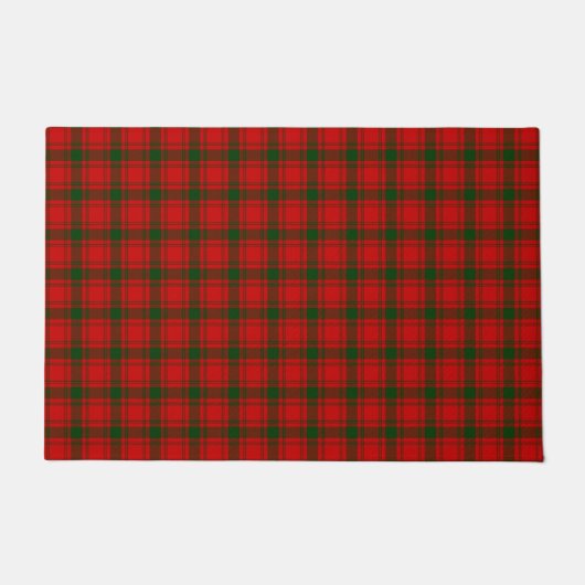 MacQuarrie tartan rode groene vlecht Deurmat (Voorkant)