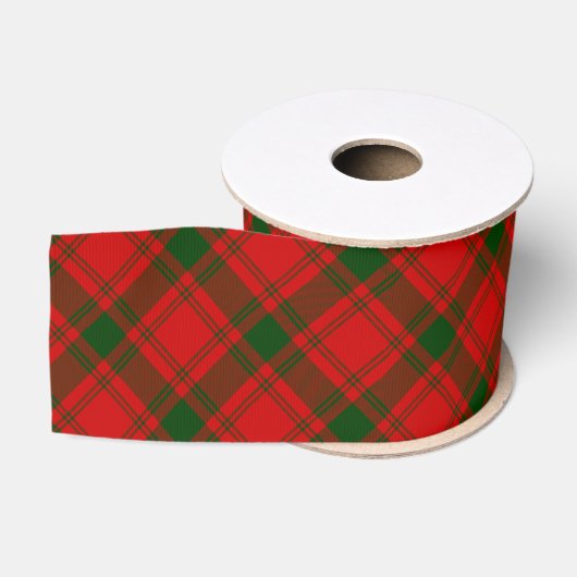 MacQuarrie tartan rode groene vlecht Grosgrain Lint (Spoel)