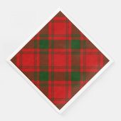 MacQuarrie tartan rode groene vlecht Servet (Hoek)