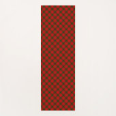 MacQuarrie tartan rode groene vlecht Yogamat (Voorkant)