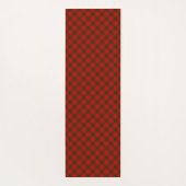 MacQuarrie tartan rode groene vlecht Yogamat (Achterkant)