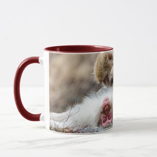 Macque Monkey, Genieten van het goede leven Mok (Links)