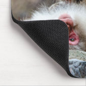 Macque Monkey, Genieten van het goede leven Muismat (Hoek)