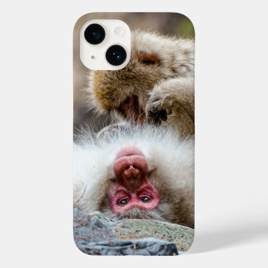 Macque Monkey, Japanse Aap Fotografie Case-Mate iPhone Case (Achterkant)
