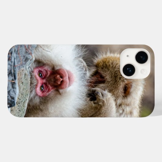 Macque Monkey, Japanse Aap Fotografie Case-Mate iPhone Case (Achterkant (horizontaal))