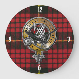 MacQueen Tartan & Badge Grote Klok