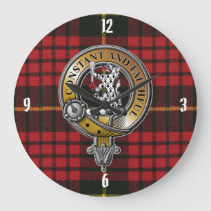 MacQueen Tartan & Badge Grote Klok