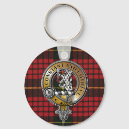 MacQueen Tartan & Badge Sleutelhanger