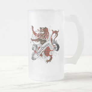 MacQueen Tartan Lion Matglas Bierpul