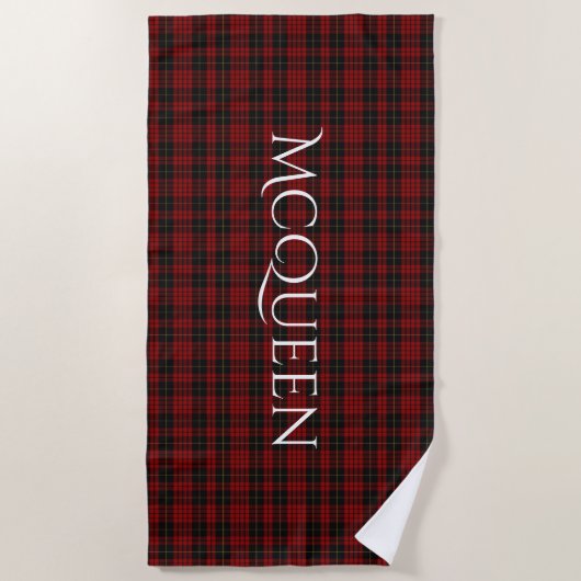 MacQueen Tartan Pset Beach Towel Strandlaken (Voorkant)