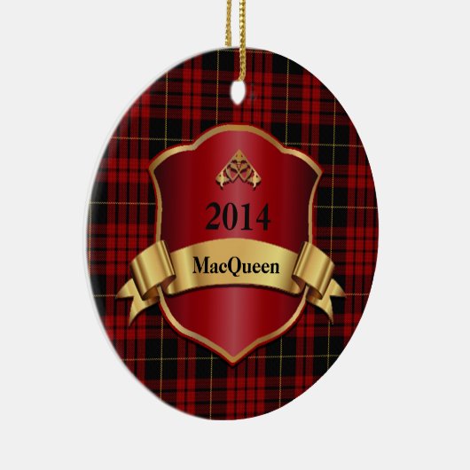 MacQueen Tartan Pset Custom ornament (Rechts)
