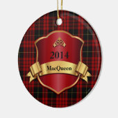 MacQueen Tartan Pset Custom ornament (Links)