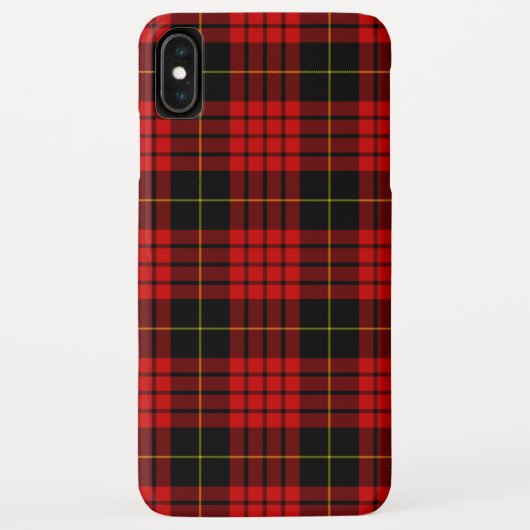 MacQueen Tartan Red en Black Pset Case-Mate iPhone Case (Achterkant)
