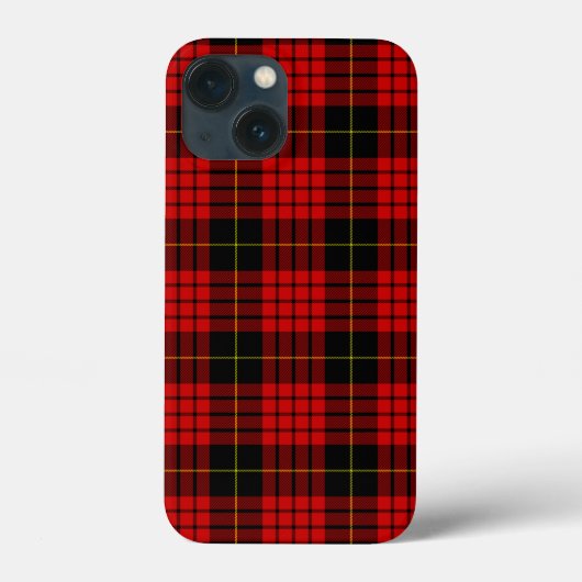 MacQueen Tartan Red en Black Pset Case-Mate iPhone Case (Achterkant)