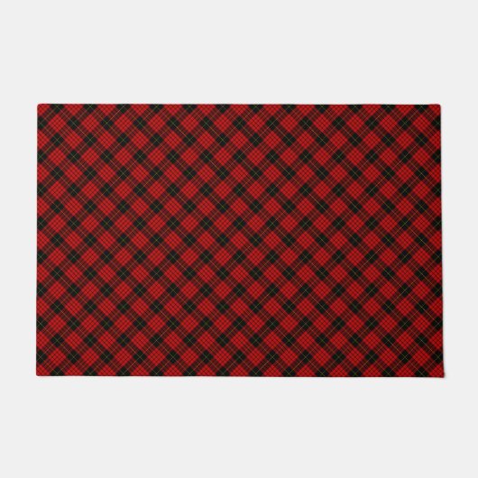 MacQueen Tartan Red en Black Pset Deurmat (Voorkant)
