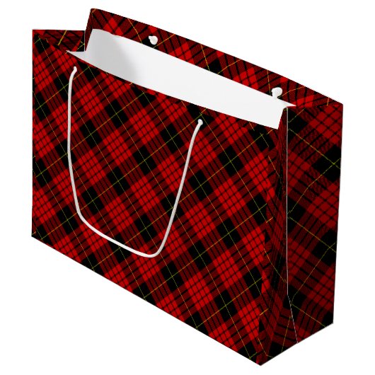 MacQueen Tartan Red en Black Pset Groot Cadeauzakje (Voorkant Gekanteld)