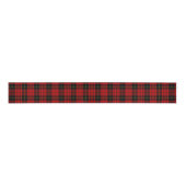 MacQueen Tartan Red en Black Pset Grosgrain Lint (Voorkant)