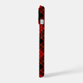 MacQueen Tartan Red en Black Pset iPhone 15 Case (Linkerkant)
