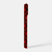MacQueen Tartan Red en Black Pset iPhone 15 Case (Rechterkant)