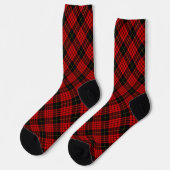 MacQueen Tartan Red en Black Pset Sokken (Links)
