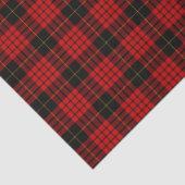 MacQueen Tartan Red en Black Pset Tissuepapier (Detail)